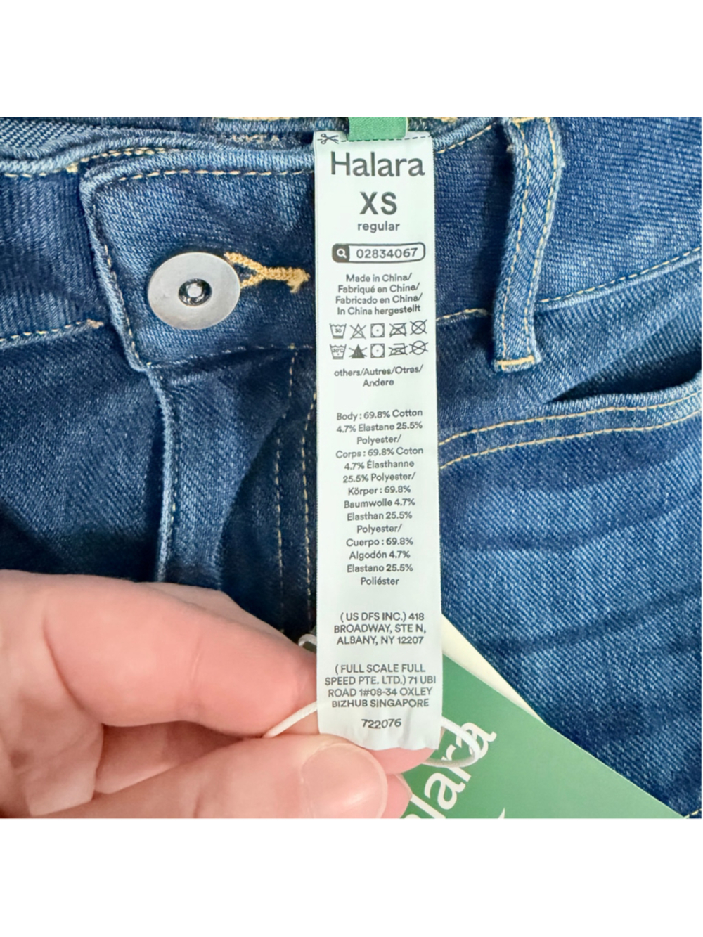 Halara New Flex Low Rise Zipper Pockets Straight Leg Casual Jeans Women's XS - Picture 6 of 10